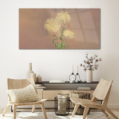 Glasbild Ein floraler Traum in Pastelltönen