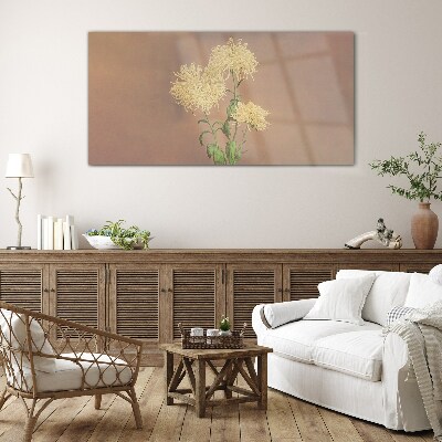 Glasbild Ein floraler Traum in Pastelltönen