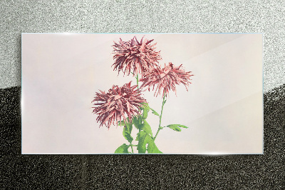 Glas bild Florale Inspirationen in zarten Farbtönen