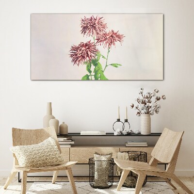 Glas bild Florale Inspirationen in zarten Farbtönen