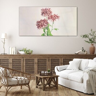 Glas bild Florale Inspirationen in zarten Farbtönen