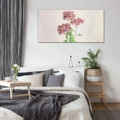 Glas bild Florale Inspirationen in zarten Farbtönen