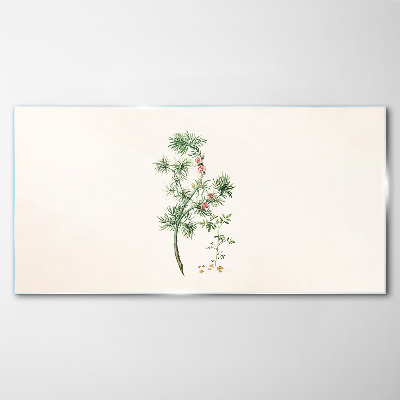 Glasbild Zarte Vegetation in Pastellfarben