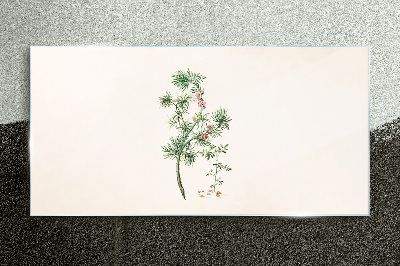 Glasbild Zarte Vegetation in Pastellfarben