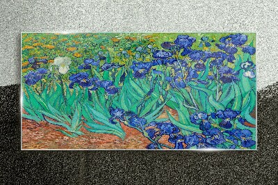 Glas bild Iris Van Gogh