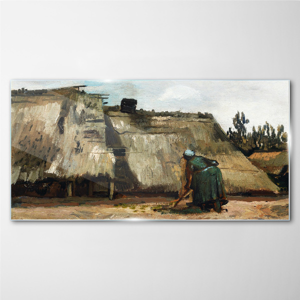 Glasbild Arbeiten im Feld
