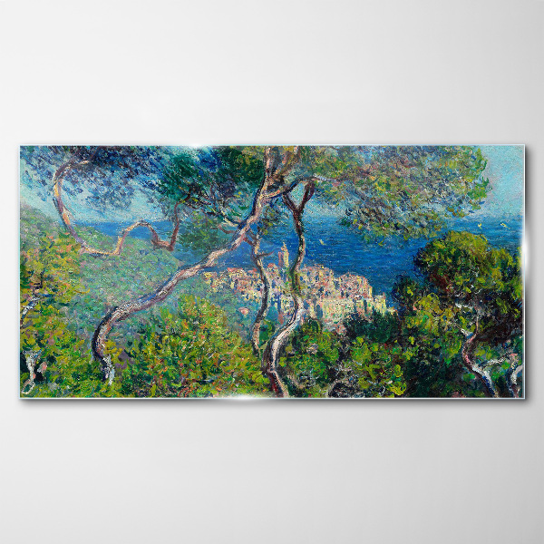 Foto auf glas Mediterrane Landschaft mit Bäumen