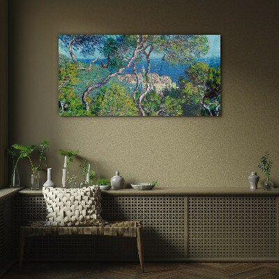 Foto auf glas Mediterrane Landschaft mit Bäumen