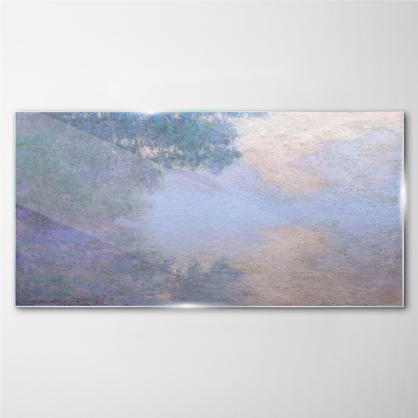 Glas bild Guten Morgen, Seine Monet