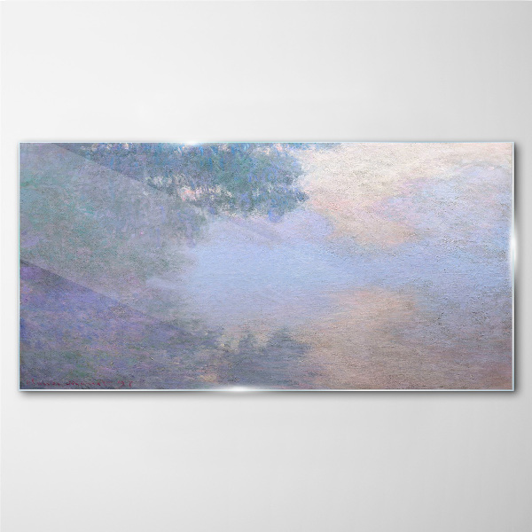 Glas bild Wolken im Morgenlicht