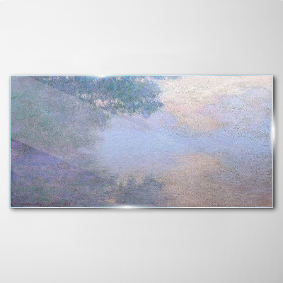 Glas bild Wolken im Morgenlicht