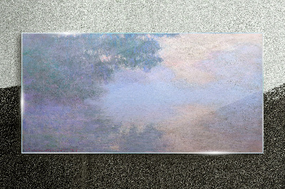 Glas bild Guten Morgen, Seine Monet