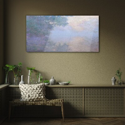 Glas bild Wolken im Morgenlicht