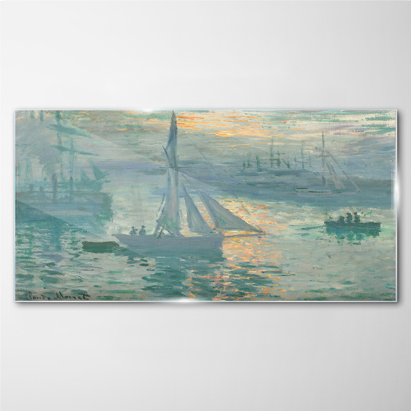Glasbild Hafen von Le Havre