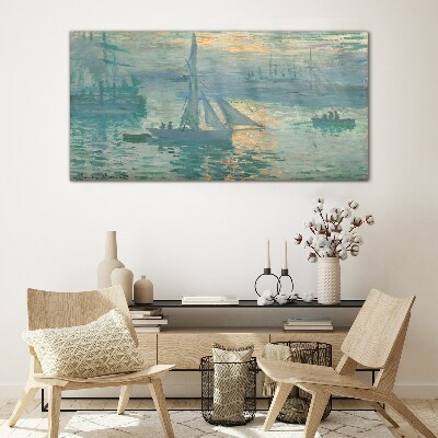Glasbild Hafen von Le Havre