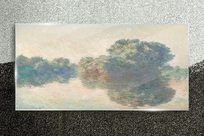 Glas bild Eine ruhige Wasseroberfläche