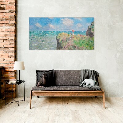 Glasbild Sommerliche Küstenlandschaft