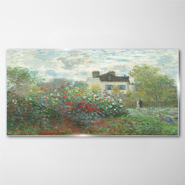 Glasbild Monet Naturgarten