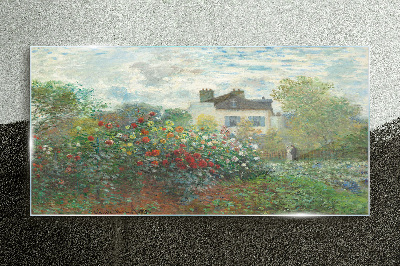 Glasbild Monet Naturgarten