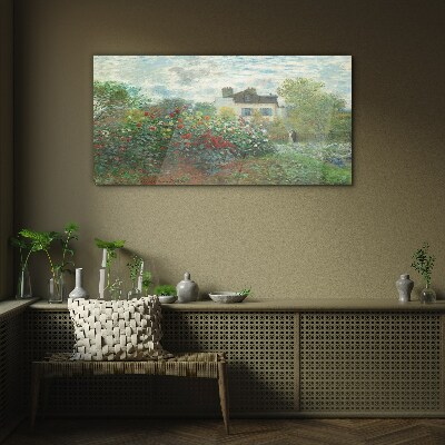 Glasbild Garten in Montgeron