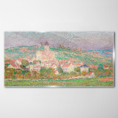 Glas bild Eine friedliche ländliche Landschaft