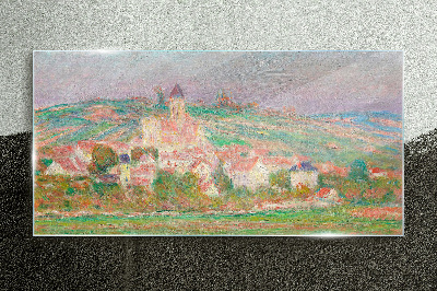 Glas bild Eine friedliche ländliche Landschaft