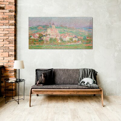 Glas bild Eine friedliche ländliche Landschaft