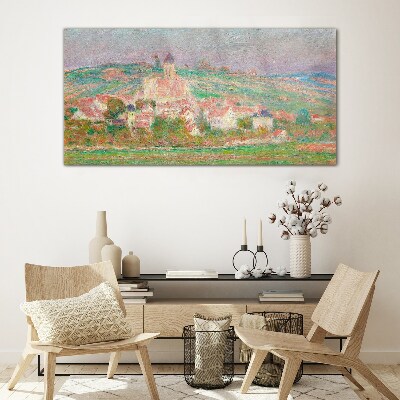 Glas bild Eine friedliche ländliche Landschaft