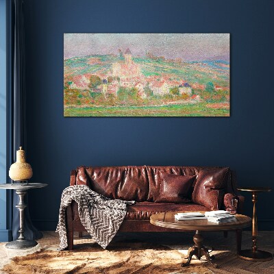Glas bild Eine friedliche ländliche Landschaft