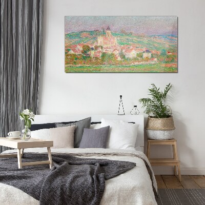 Glas bild Eine friedliche ländliche Landschaft