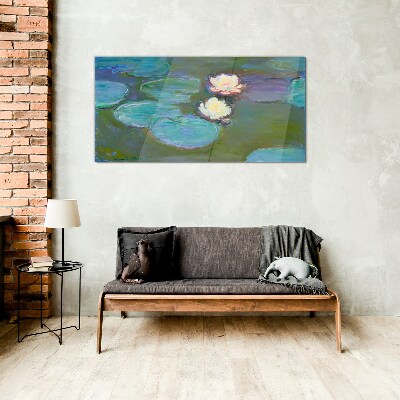 Glas bild Seerosen