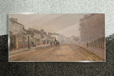 Glasbild Eine Straße in Paris