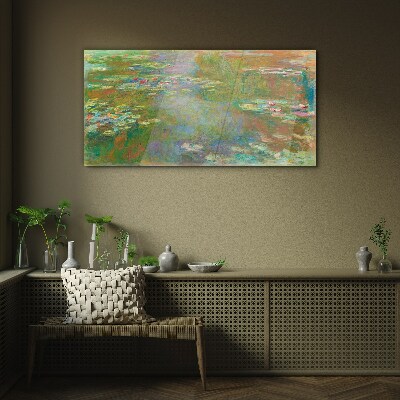 Glasbild Seerosen