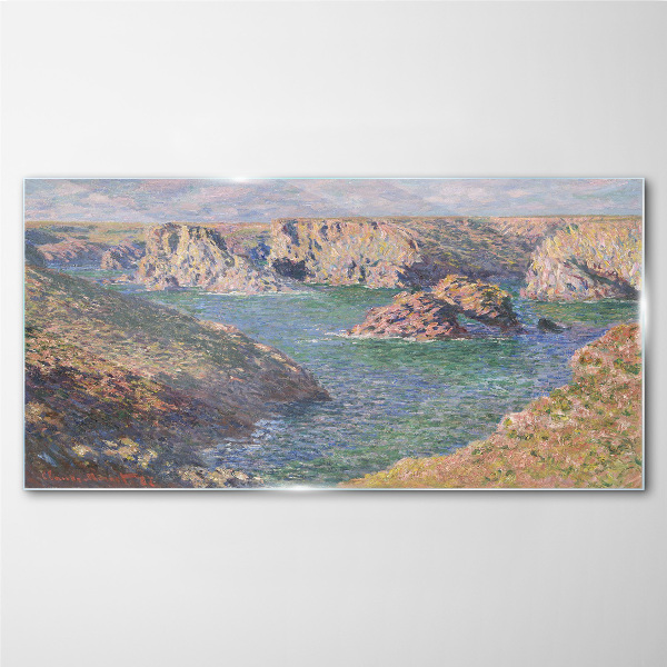 Glasbild Küstenlandschaft