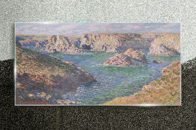 Glasbild Küstenlandschaft