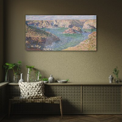 Glasbild Küstenlandschaft