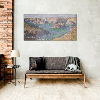 Glasbild Küstenlandschaft