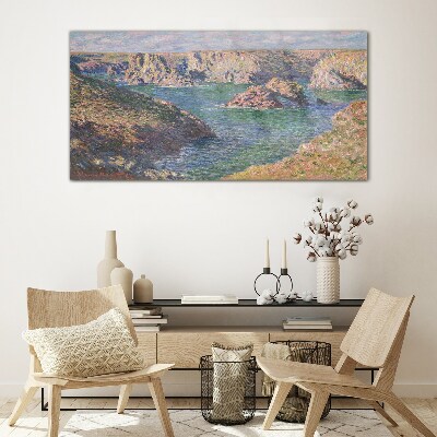 Glasbild Küstenlandschaft
