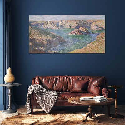 Glasbild Küstenlandschaft
