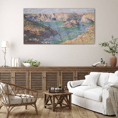 Glasbild Küstenlandschaft
