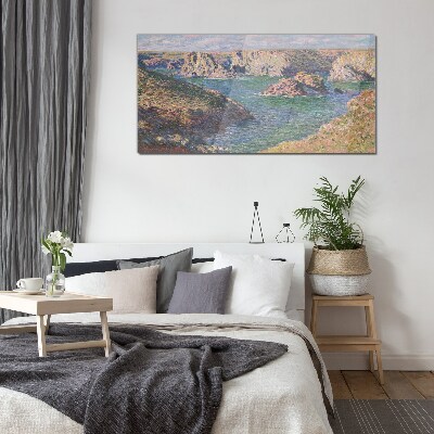 Glasbild Küstenlandschaft