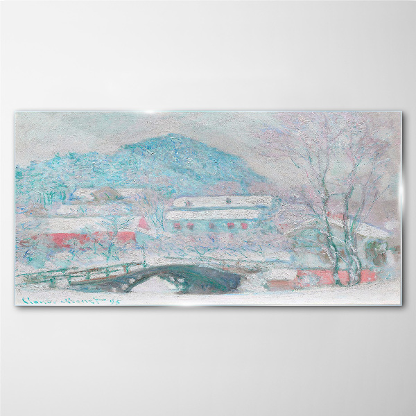 Glasbild Winterlandschaft