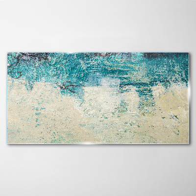 Glasbild Das Meer in Blautönen