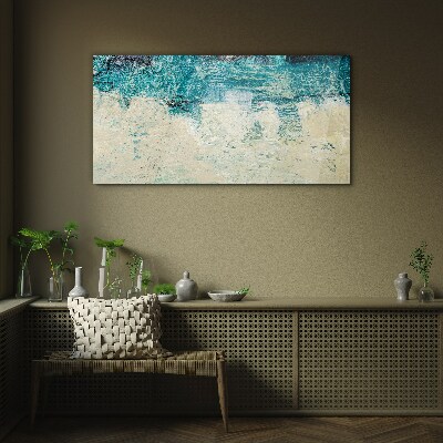Glasbild Das Meer in Blautönen