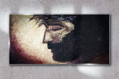 Glasbild Religiöse Jesus-Krone