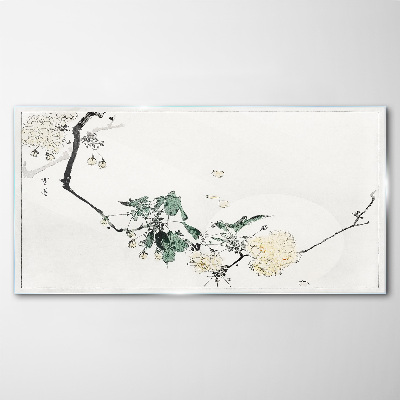 Foto auf glas Eine Blumenlandschaft in zarten Farbtönen
