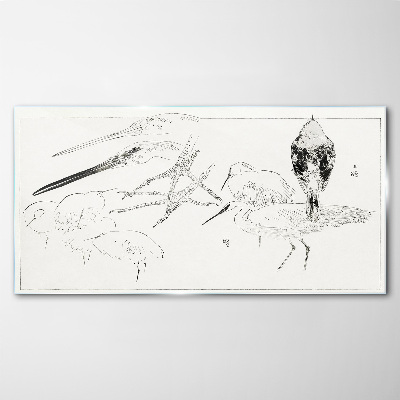 Glasbild Vögel auf Wanderschaft
