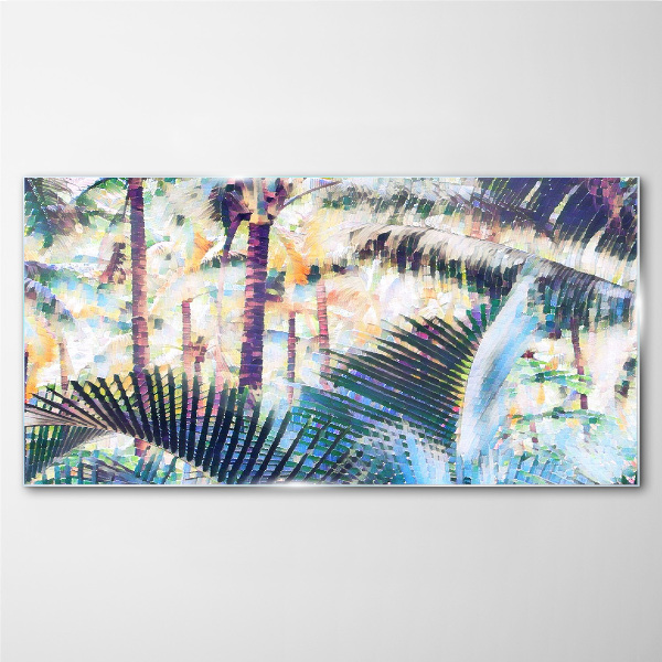 Bild auf glas Tropische Landschaft in Pastellfarben