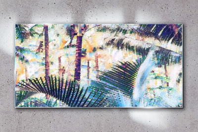 Bild auf glas Tropische Landschaft in Pastellfarben