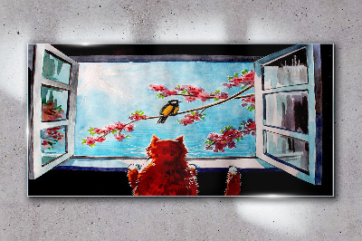 Bild auf glas Ein Fenster in die Welt der Frühlingsfarben